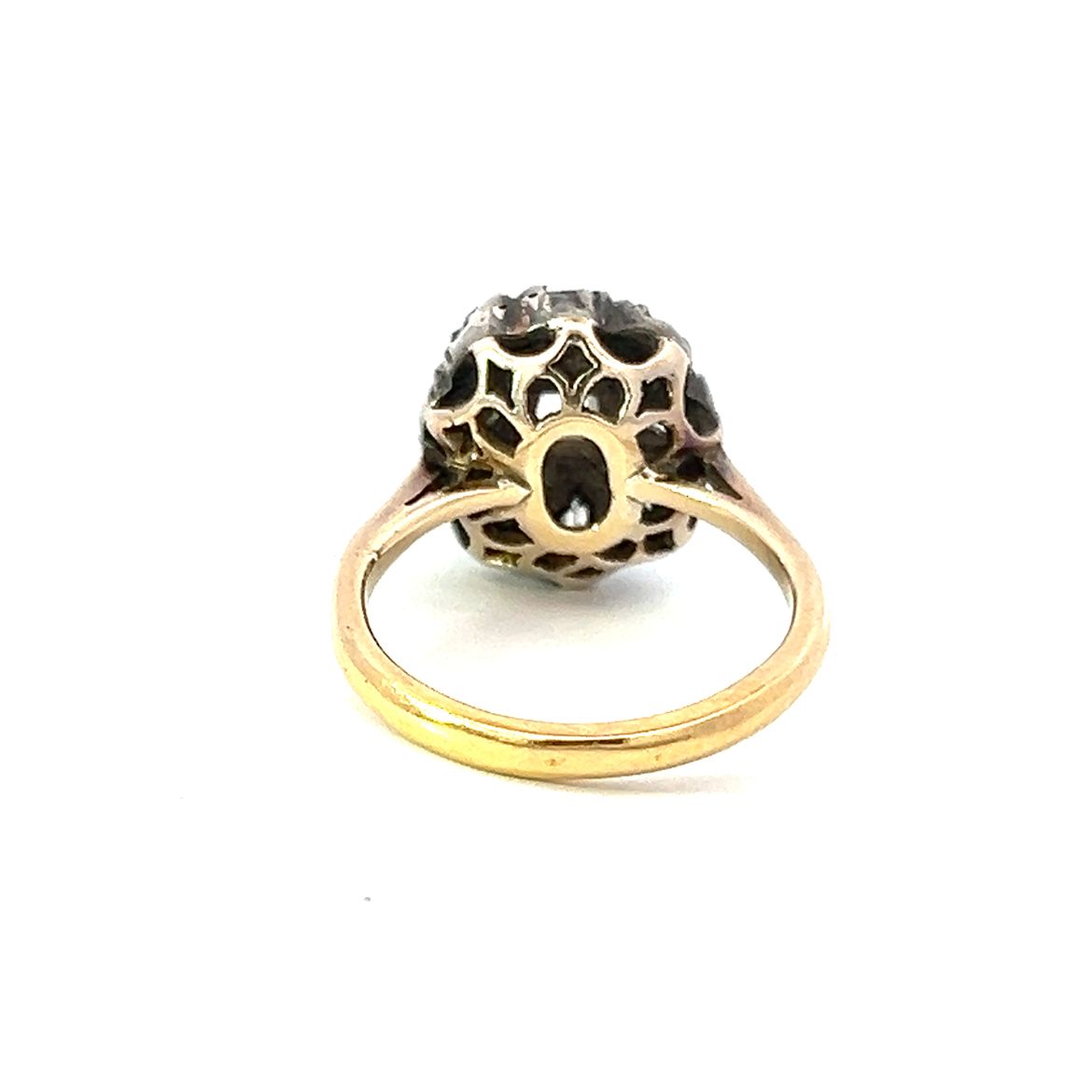 Antique Old Cut Cluster Ring
