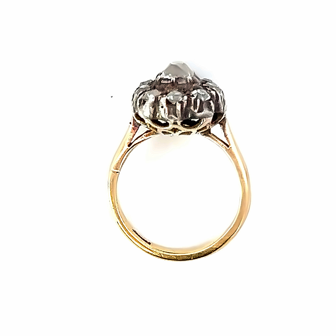 Antique Old Cut Cluster Ring