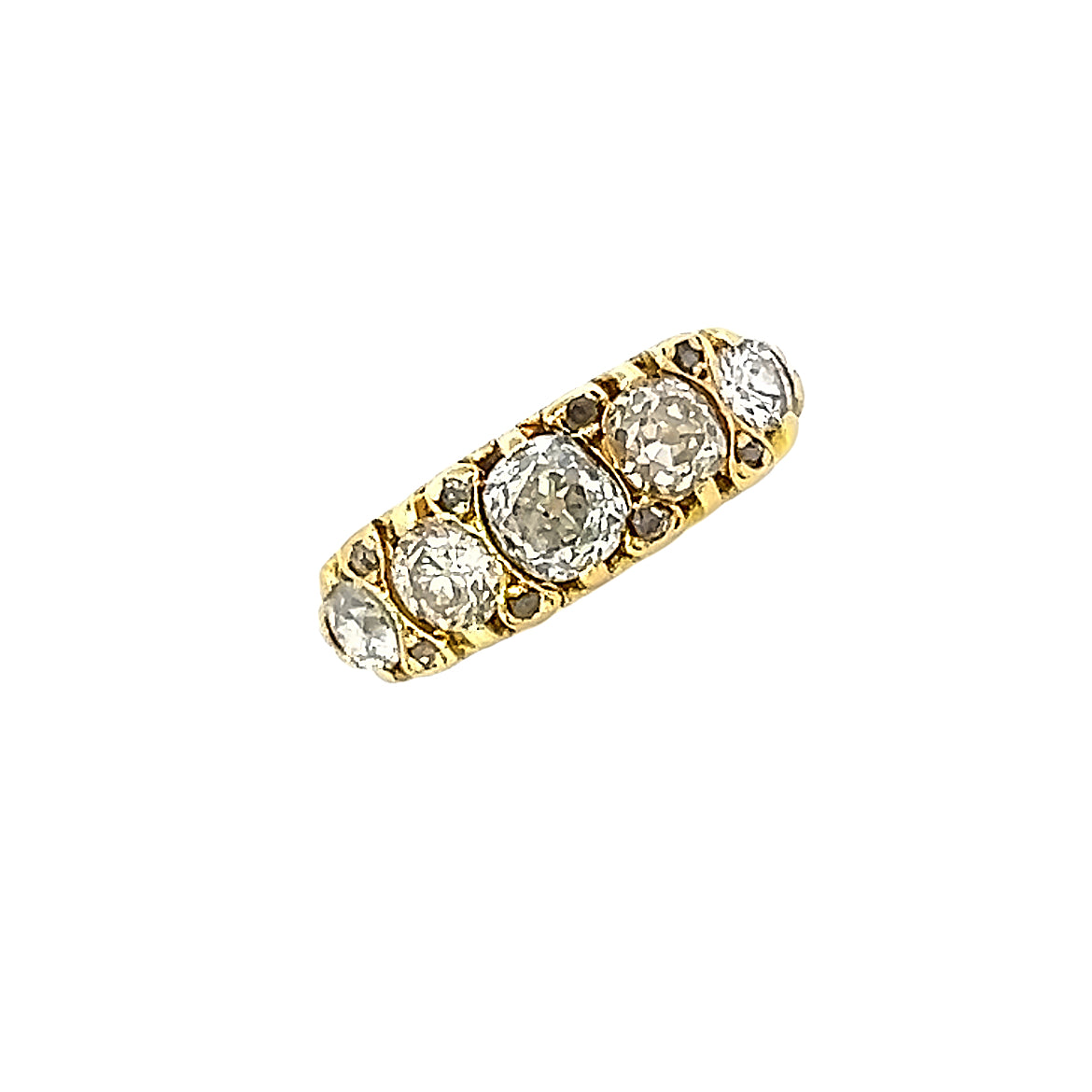 A Stunning Victorian Old Mine Cut Diamond Ring