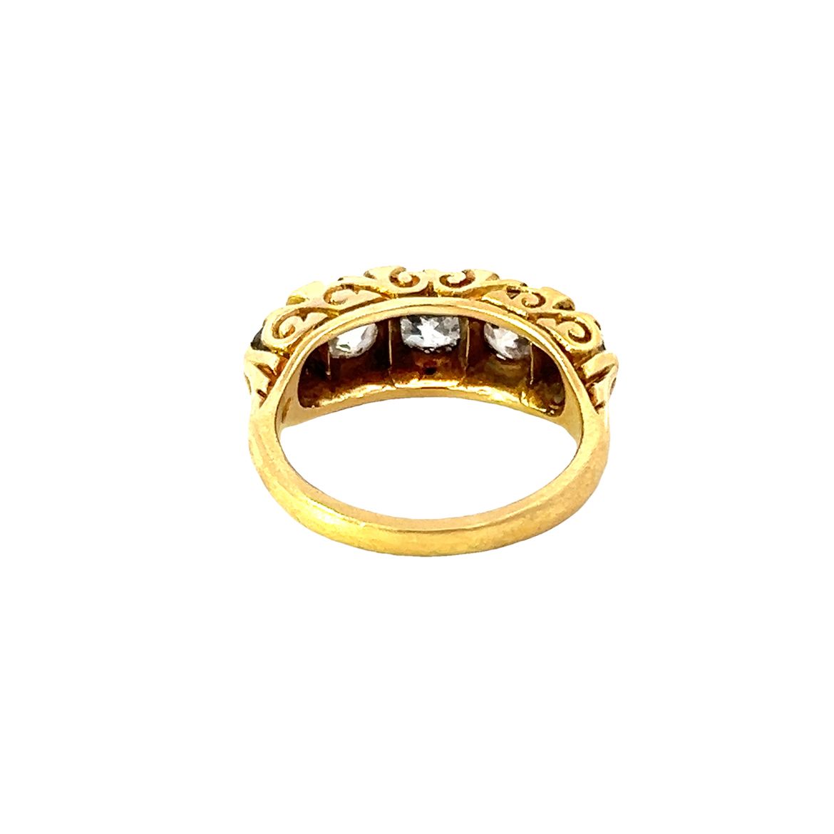 A Stunning Victorian Old Mine Cut Diamond Ring