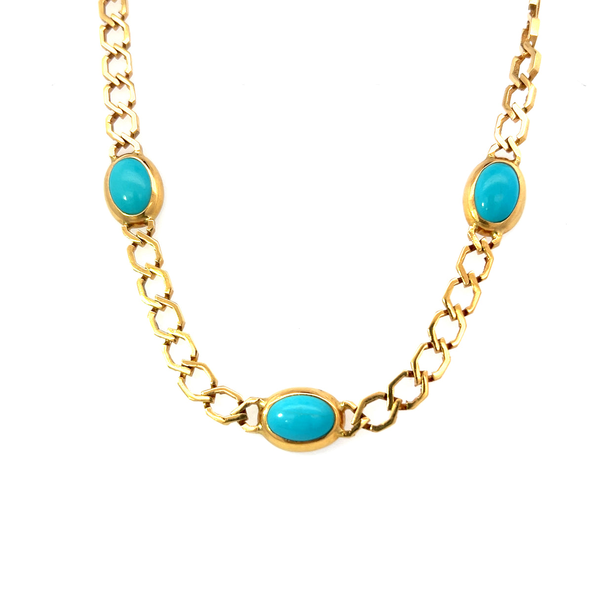 18YG 'TURQ' NECKLACE