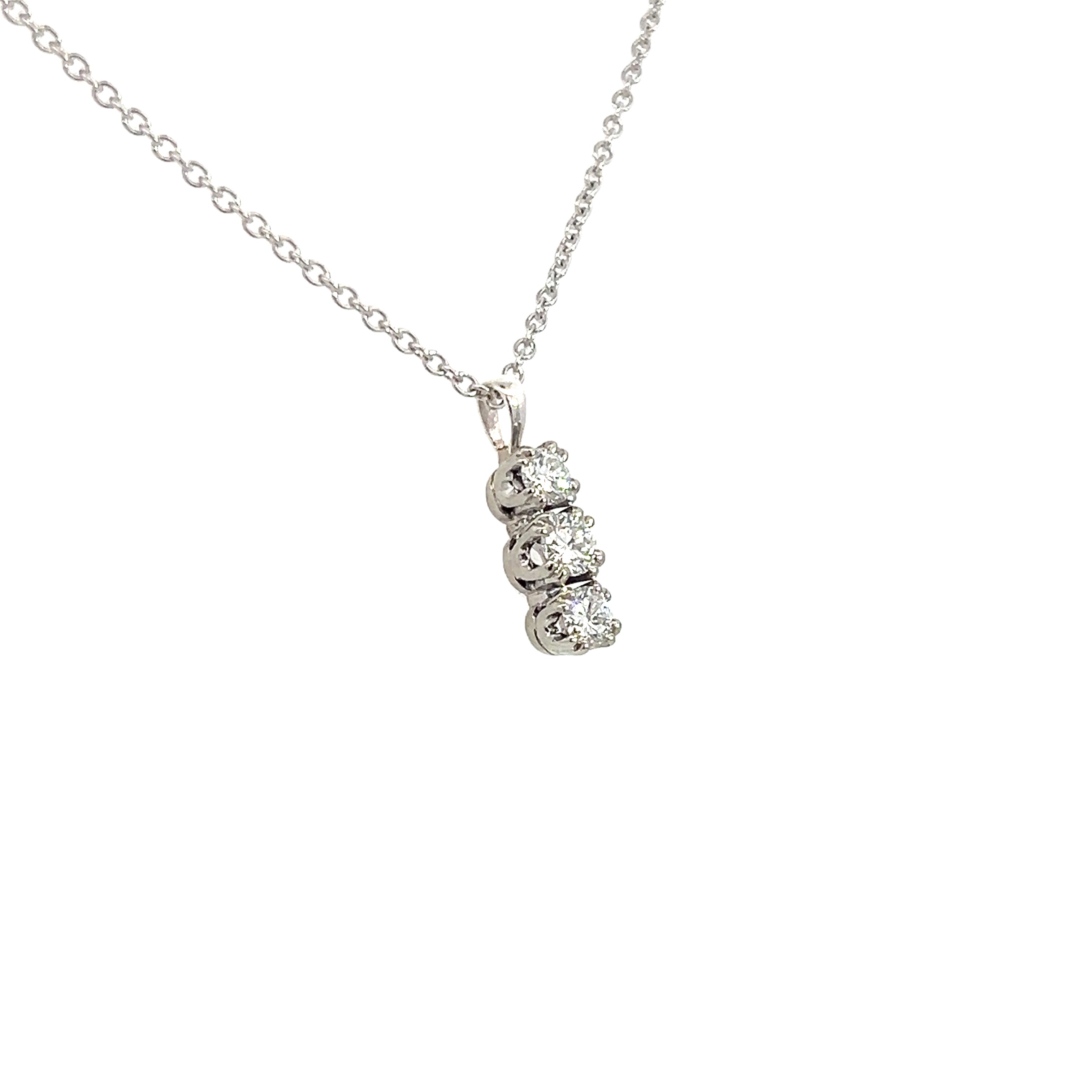 A Trilogy Diamond Pendant