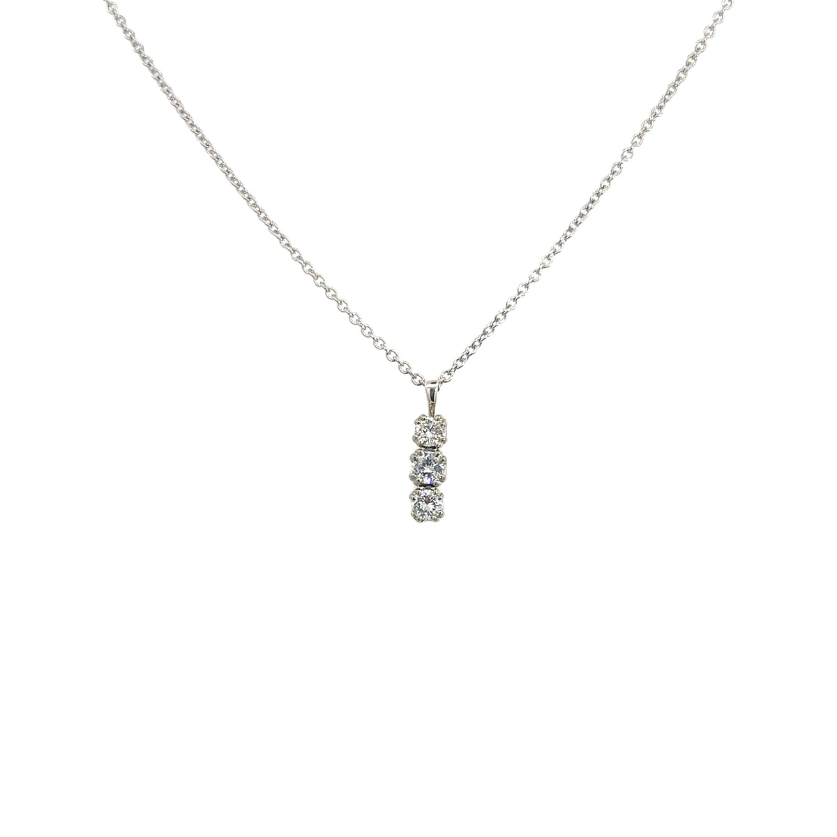 A Trilogy Diamond Pendant