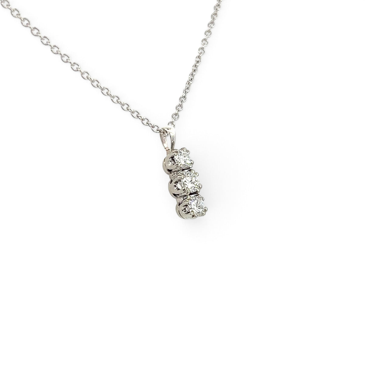 A Trilogy Diamond Pendant