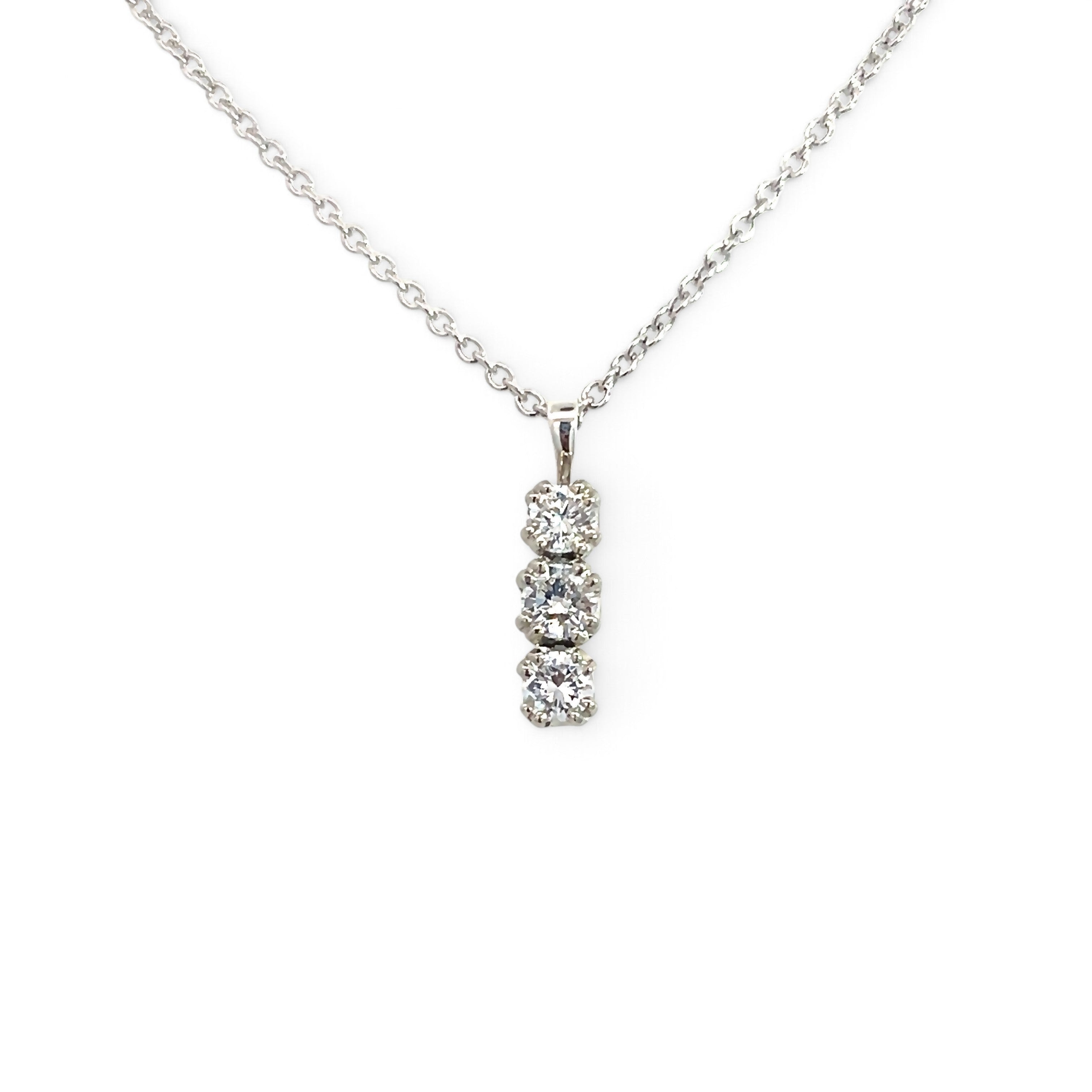 A Trilogy Diamond Pendant