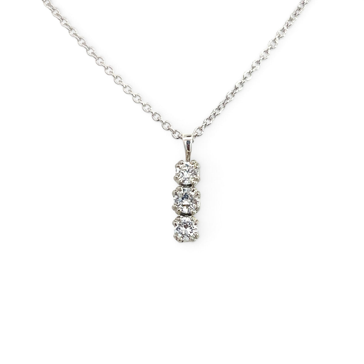 A Trilogy Diamond Pendant