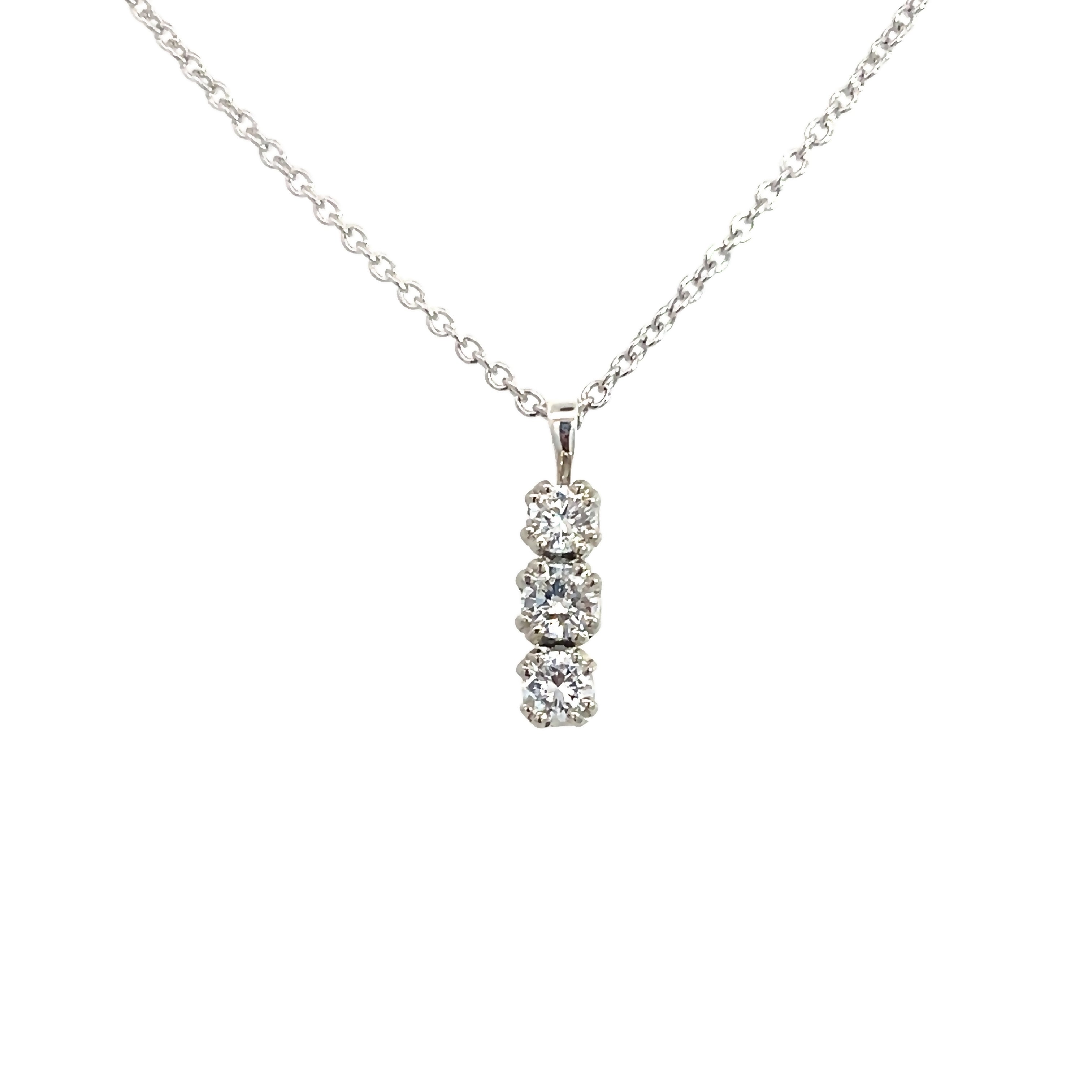 A Trilogy Diamond Pendant