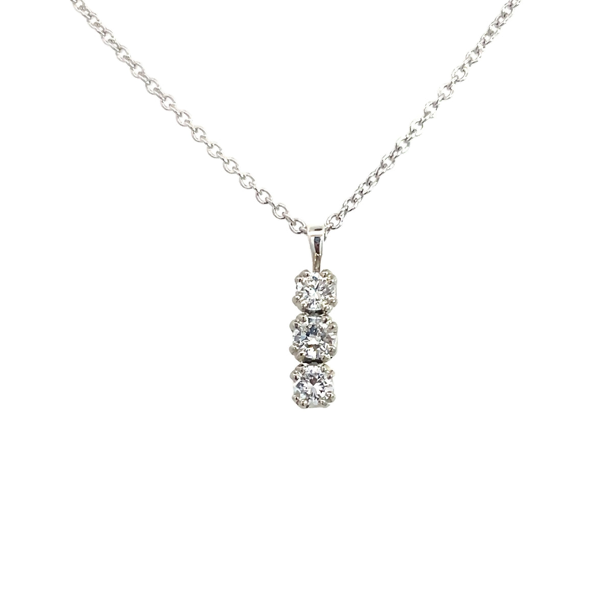 A Trilogy Diamond Pendant