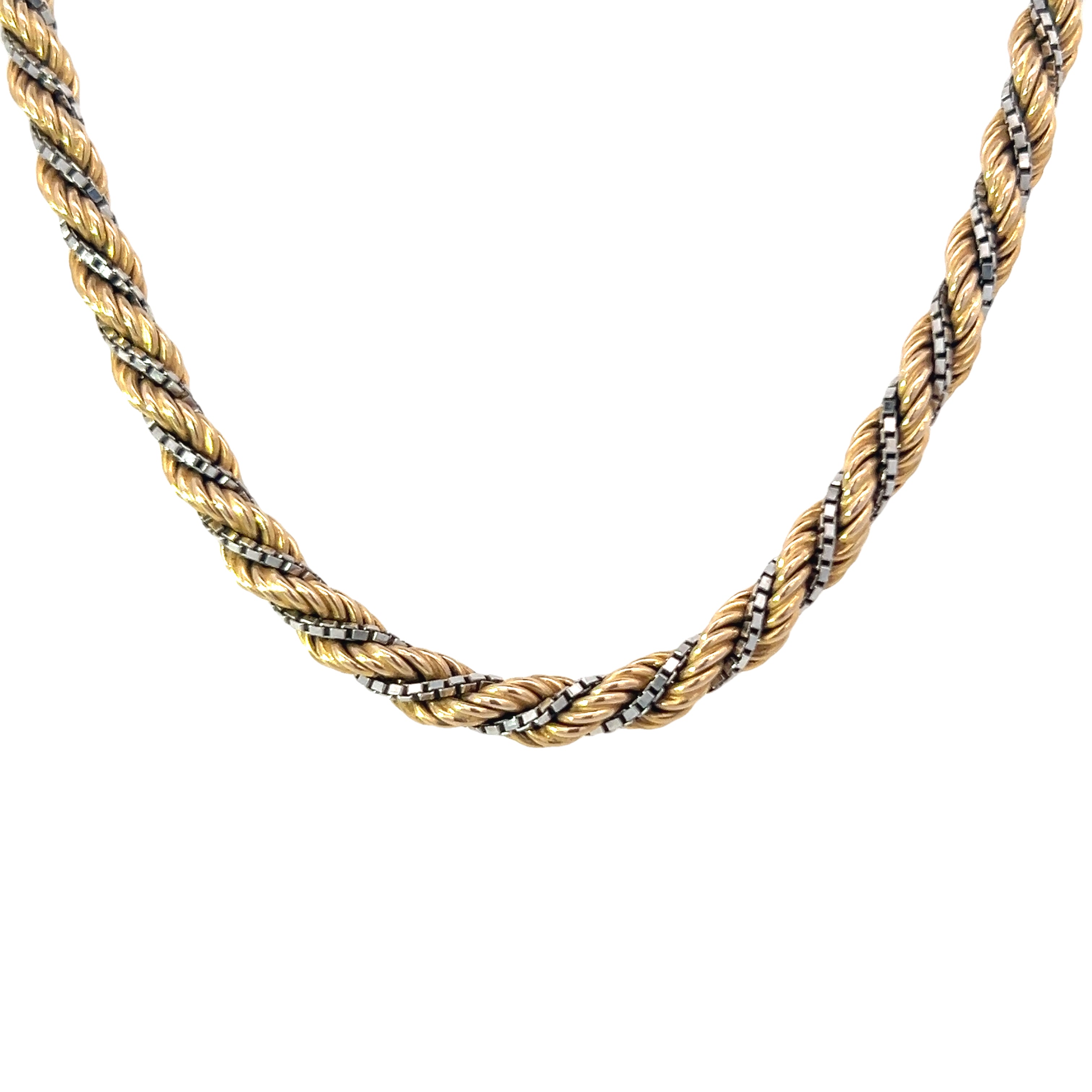 A Beautiful Two Tone Rope Chain