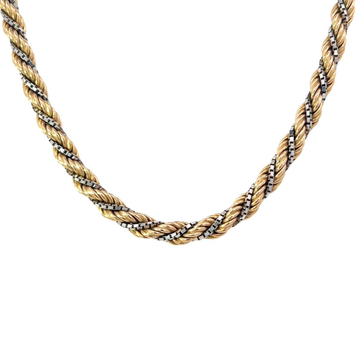 A Beautiful Two Tone Rope Chain
