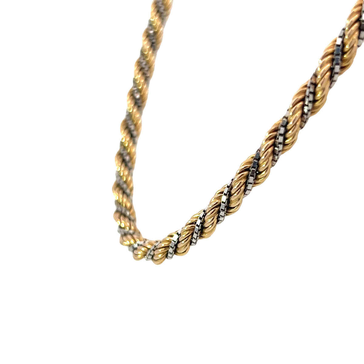 A Beautiful Two Tone Rope Chain