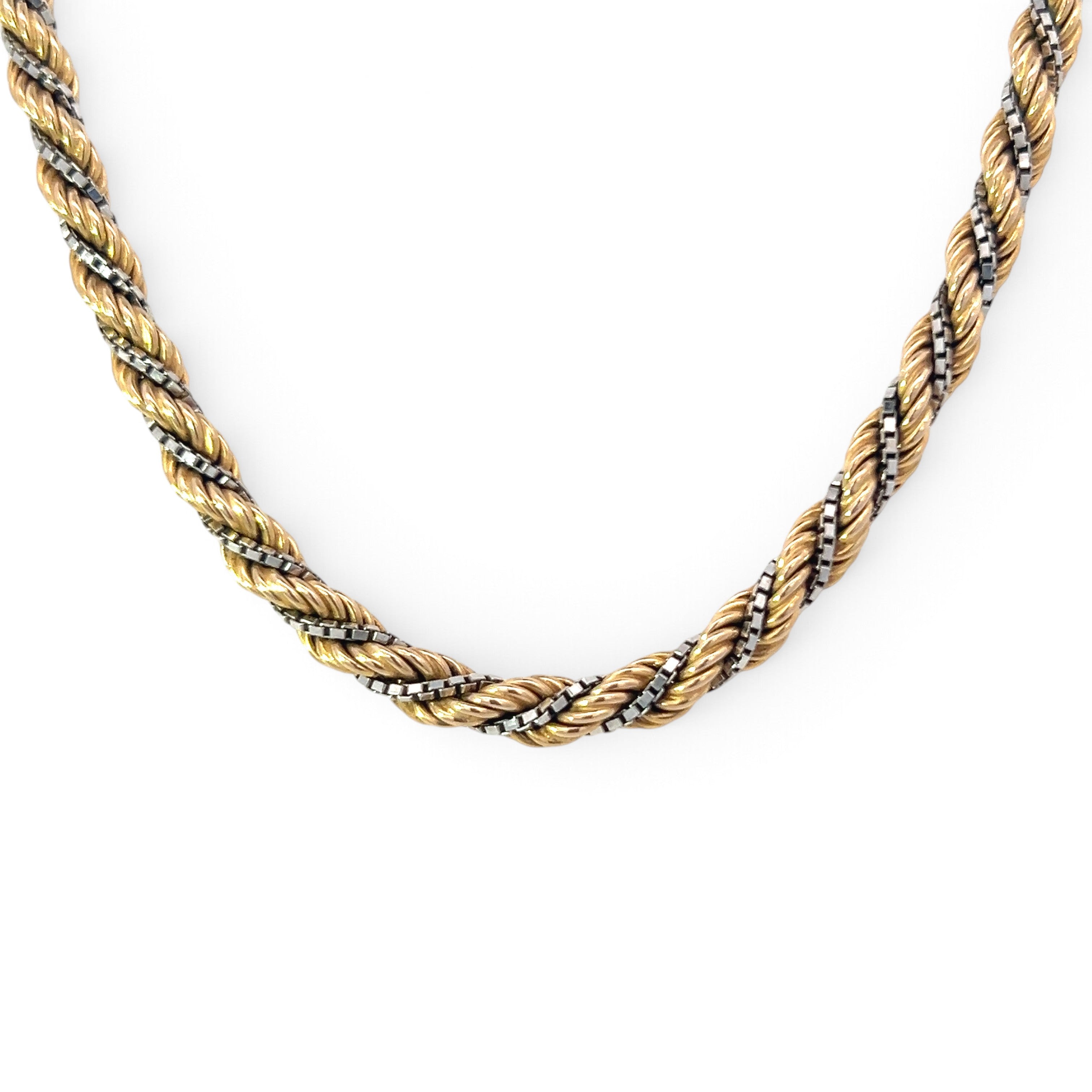A Beautiful Two Tone Rope Chain