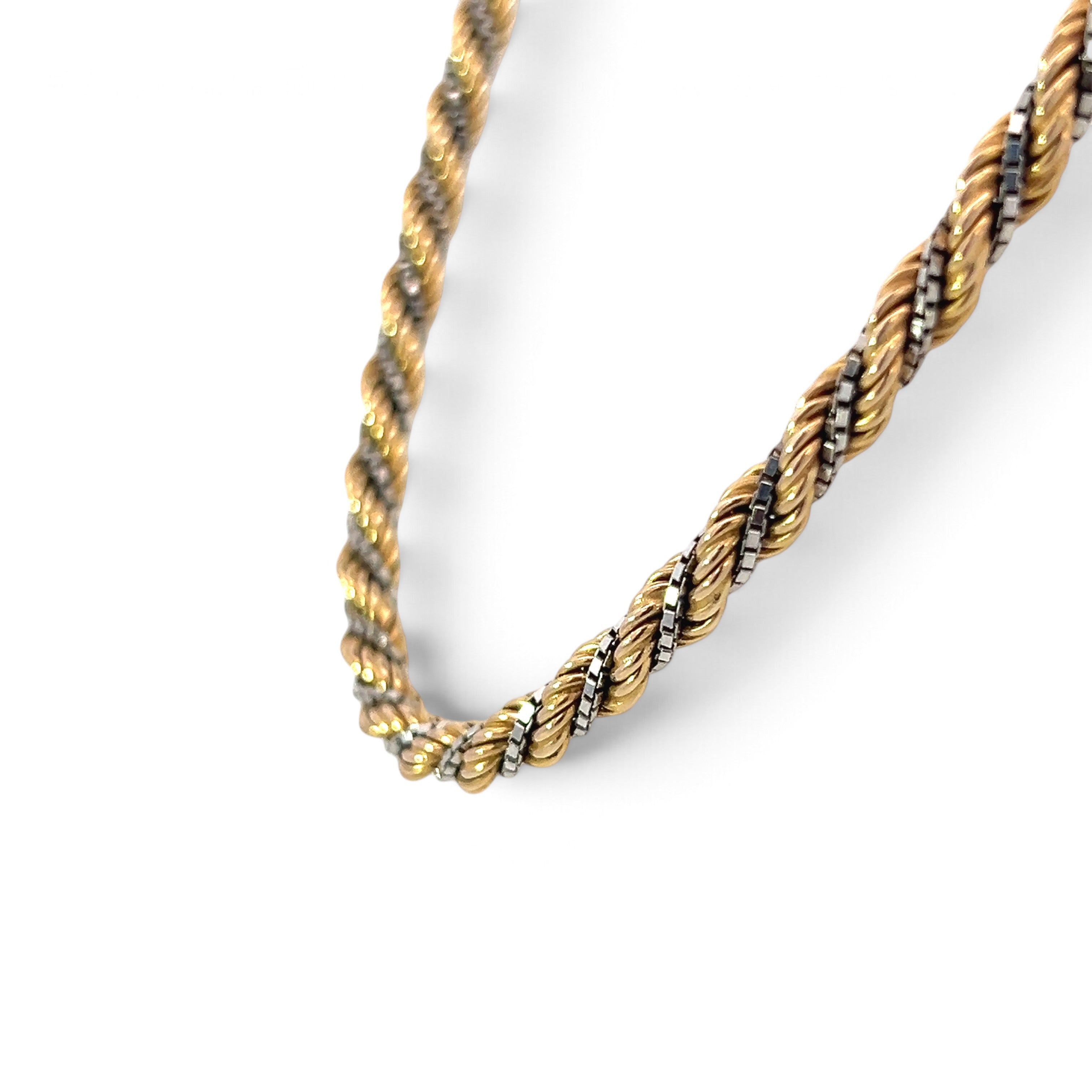 A Beautiful Two Tone Rope Chain