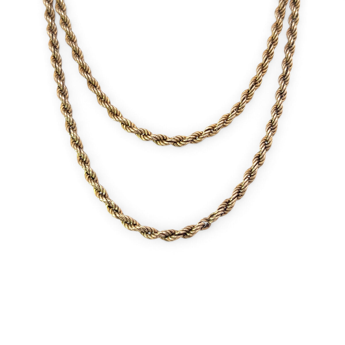 A Long Gold Rope Chain