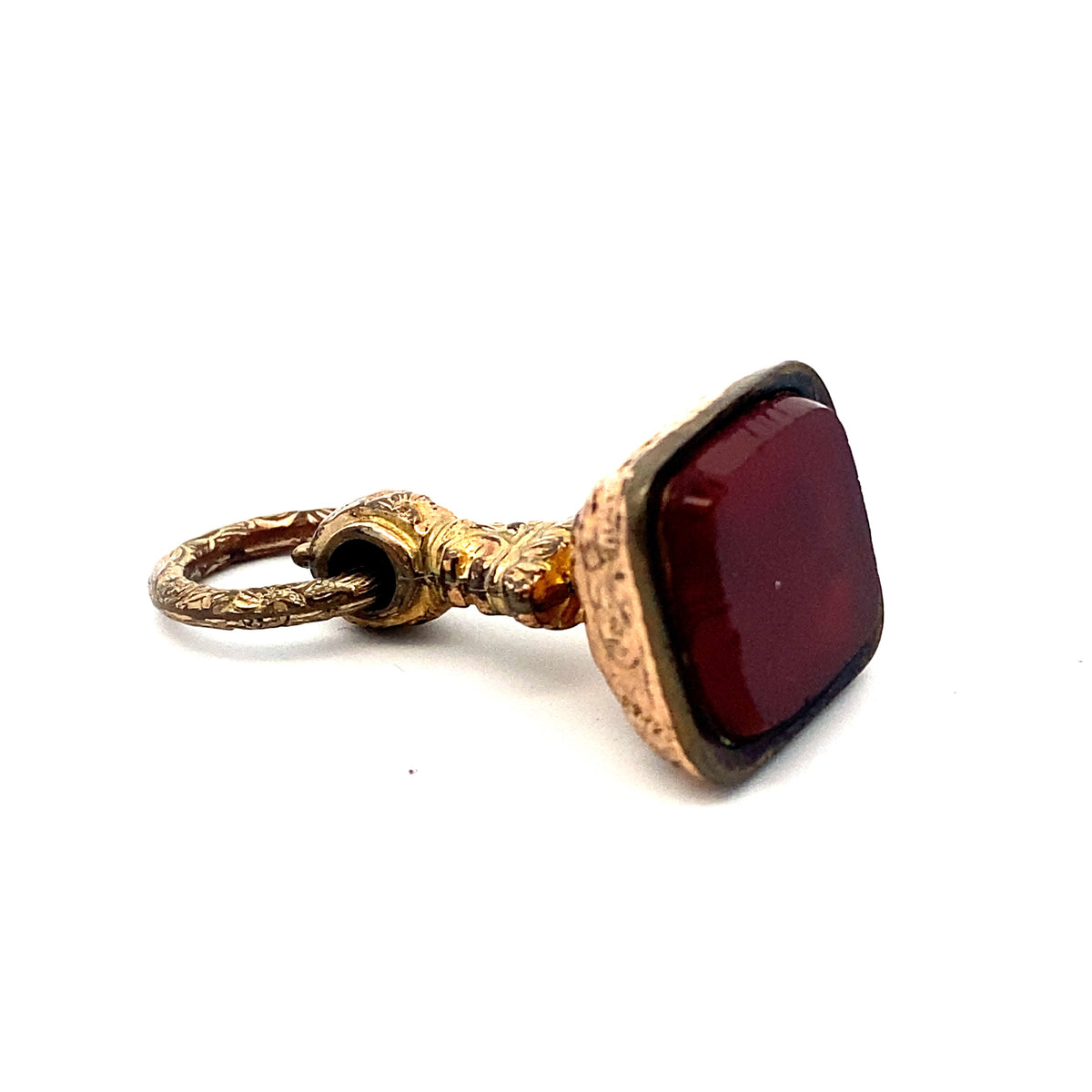A splendid antique gold gilt fob seal