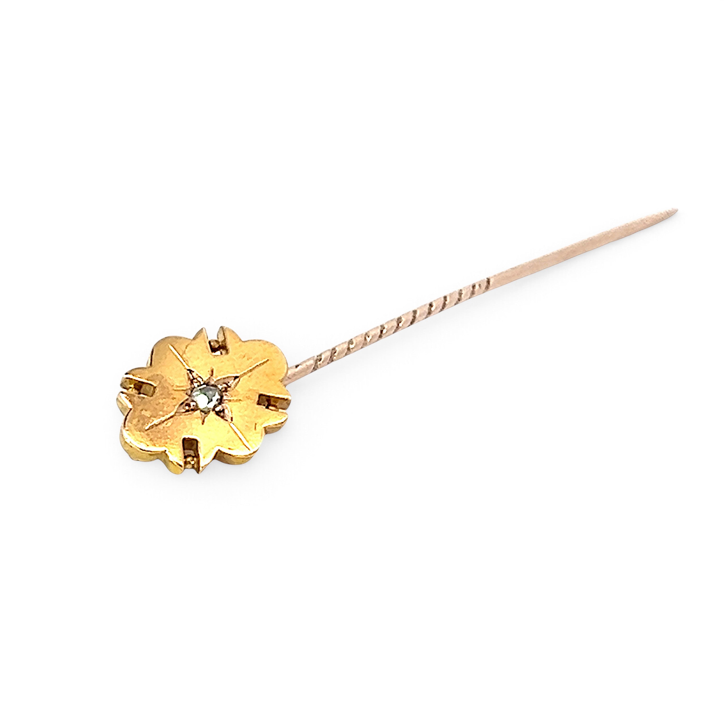 Antique Diamond Set Stick Pin