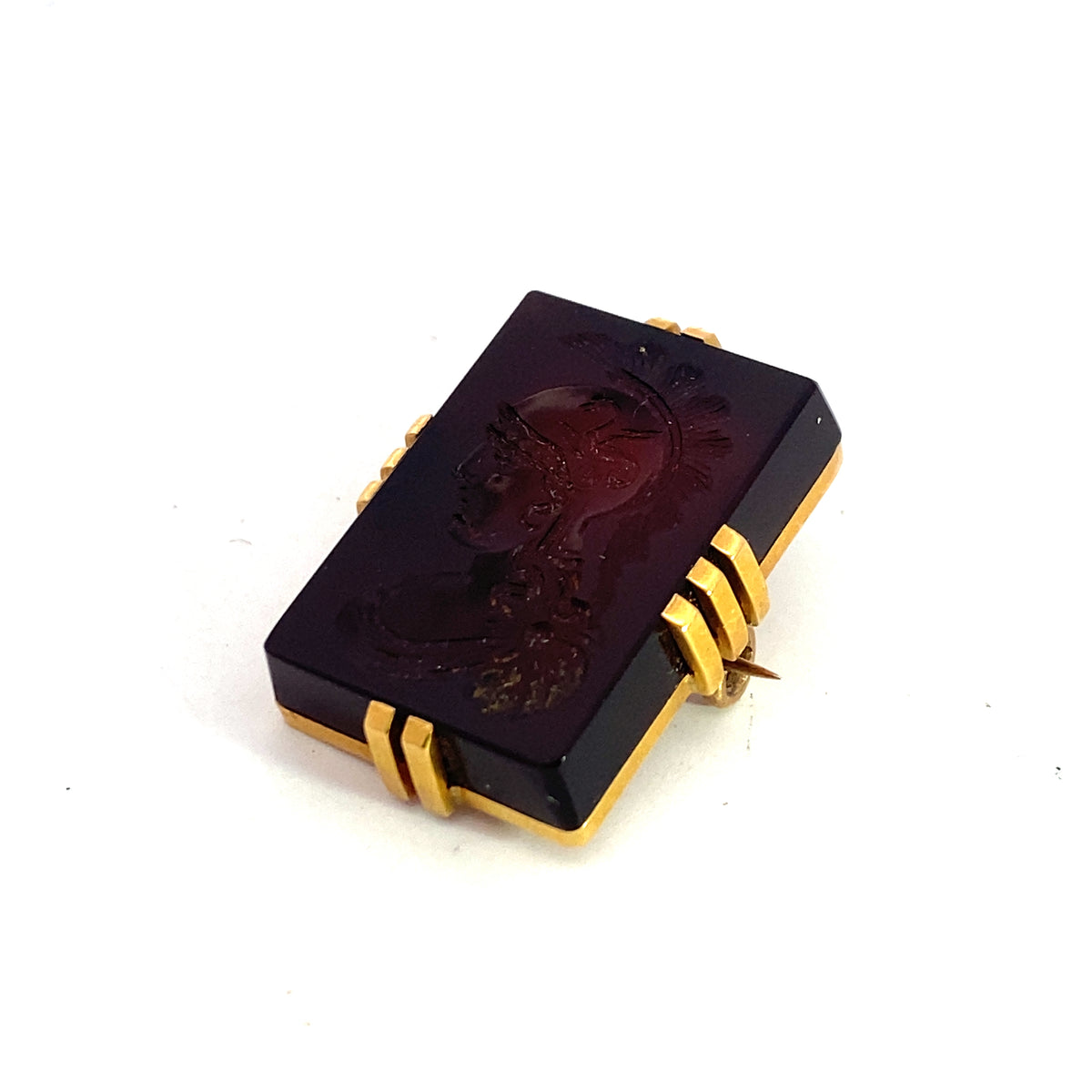Intaglio Brooch in Yellow Gold