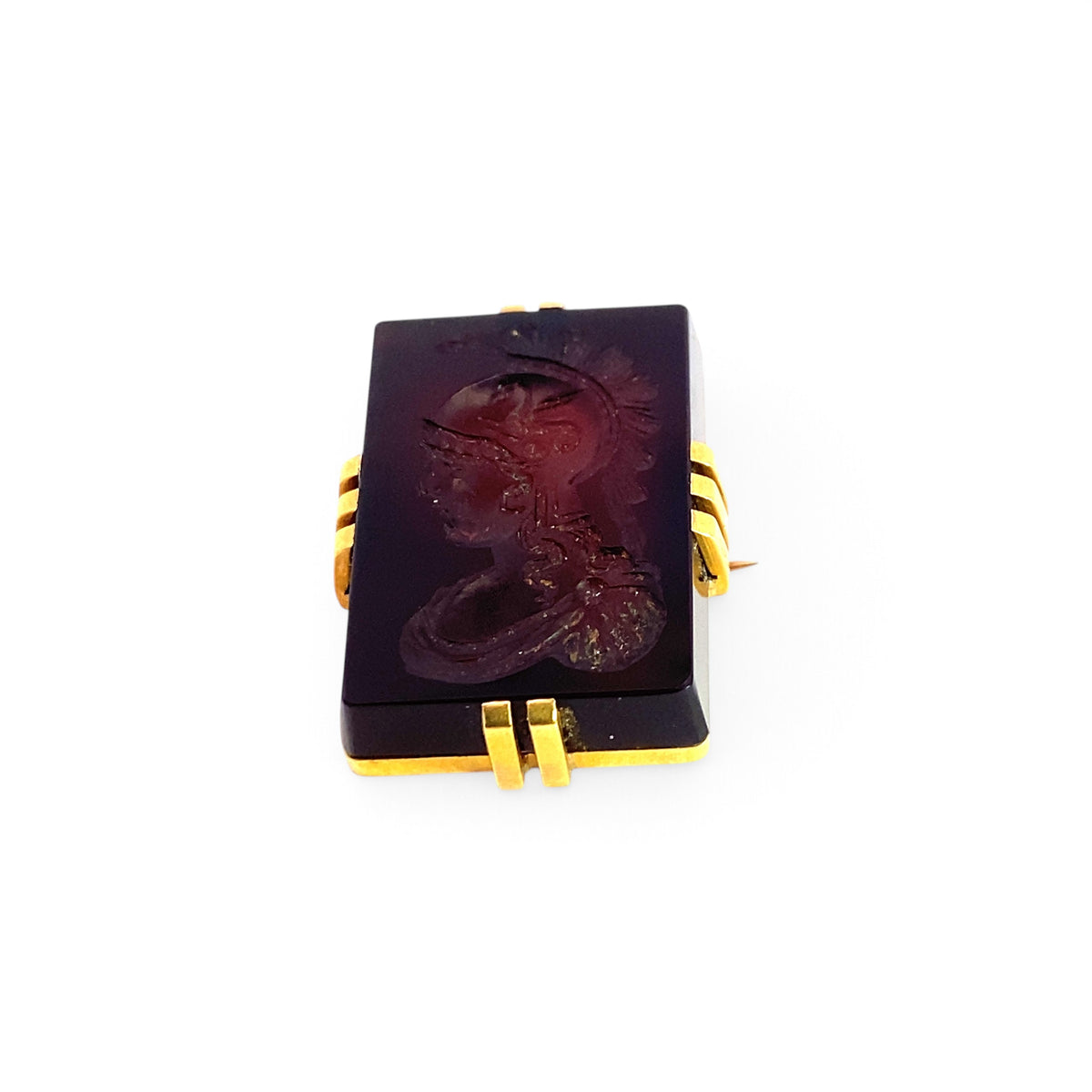 Intaglio Brooch in Yellow Gold