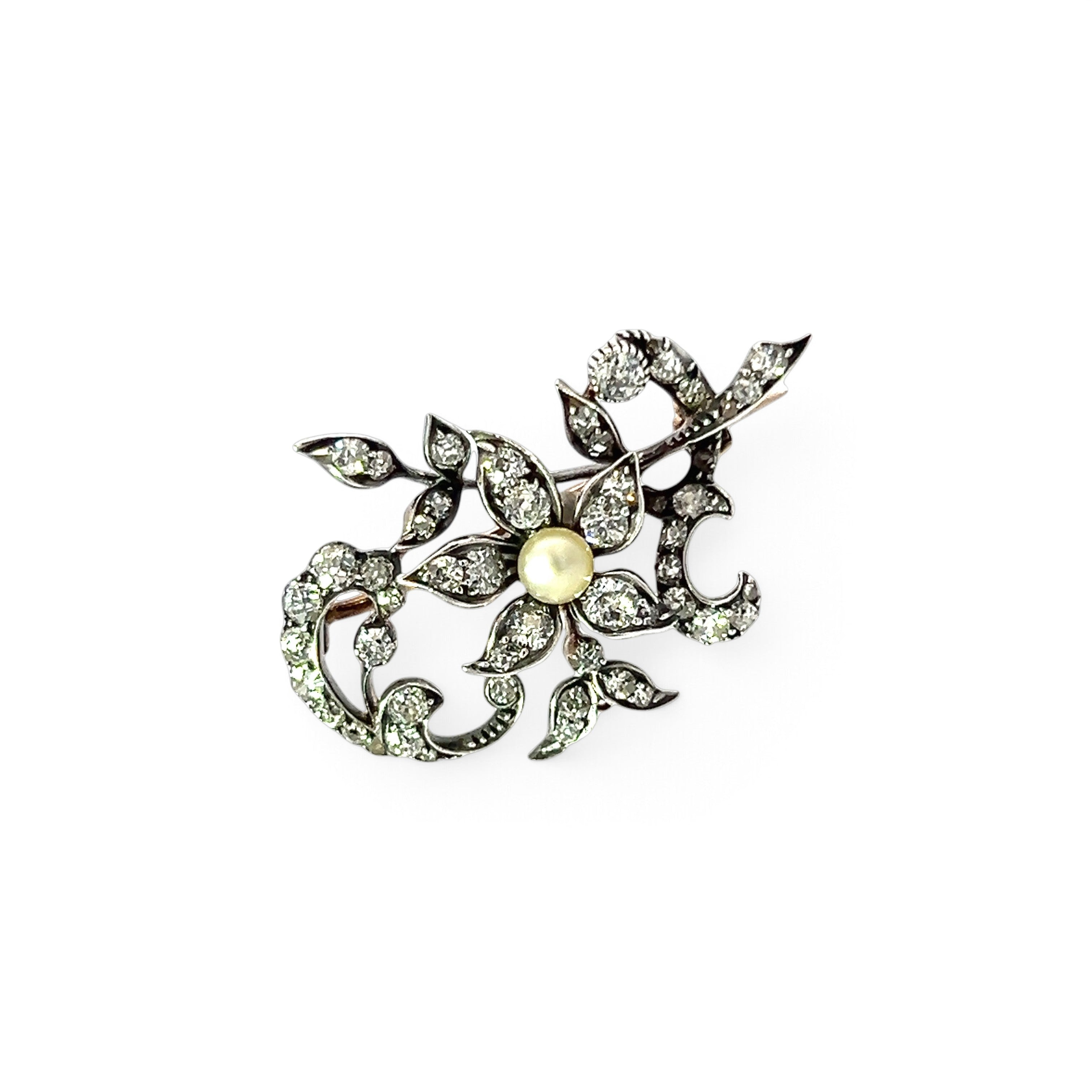 Victorian Diamond Brooch