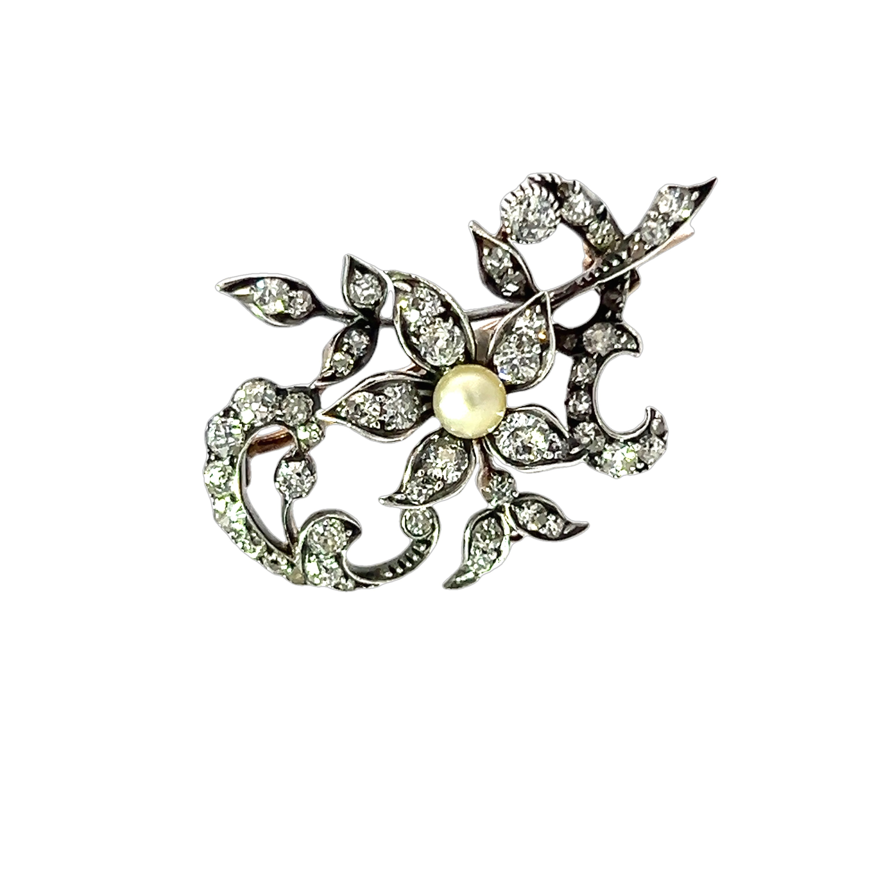 Victorian Diamond Brooch