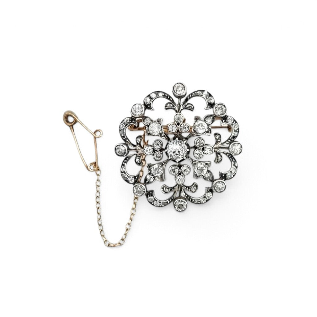 Victorian Diamond Brooch