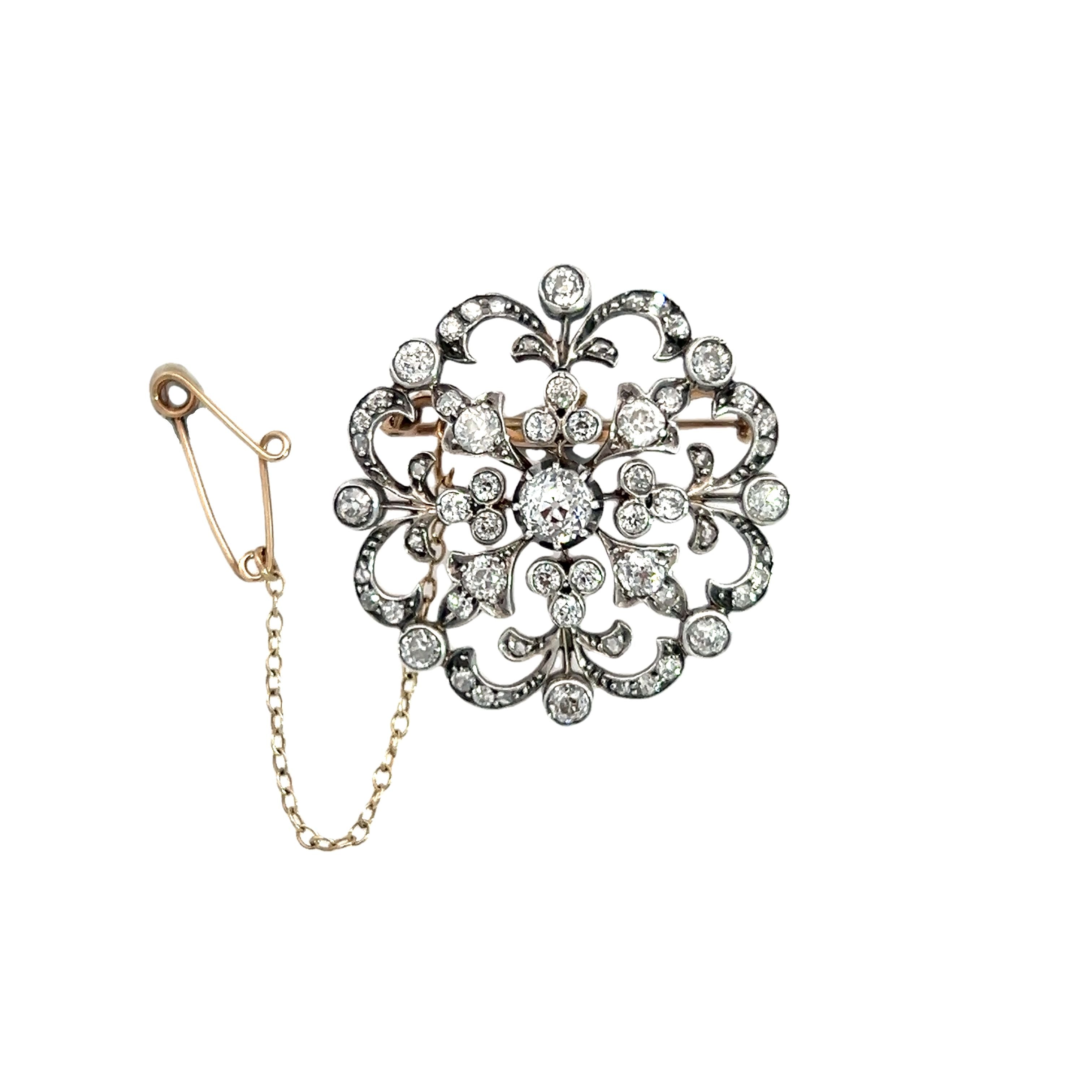 Victorian Diamond Brooch