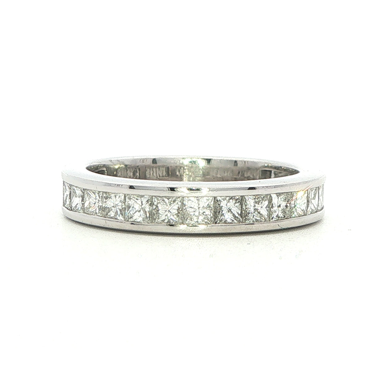 18ct White Gold 3/4 Set Eternity Ring