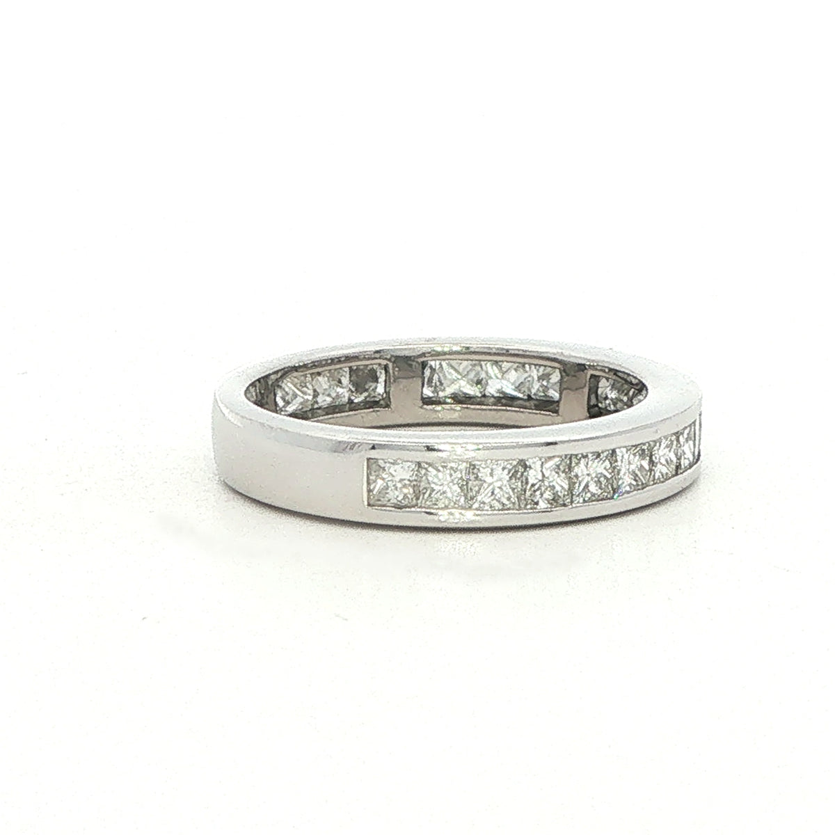 18ct White Gold 3/4 Set Eternity Ring