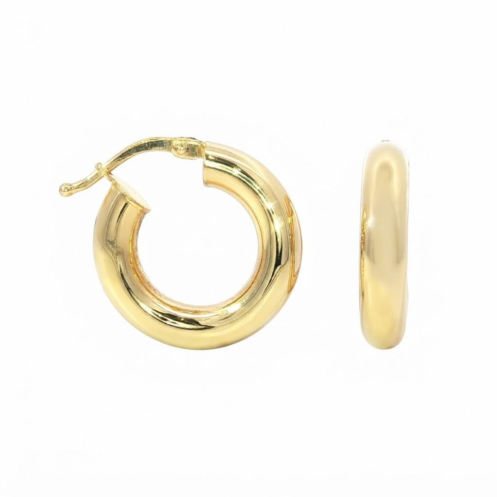 9 Carat Yellow Gold Hoops