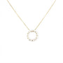 9 Carat Yellow Gold and Pearl Circle Pendant