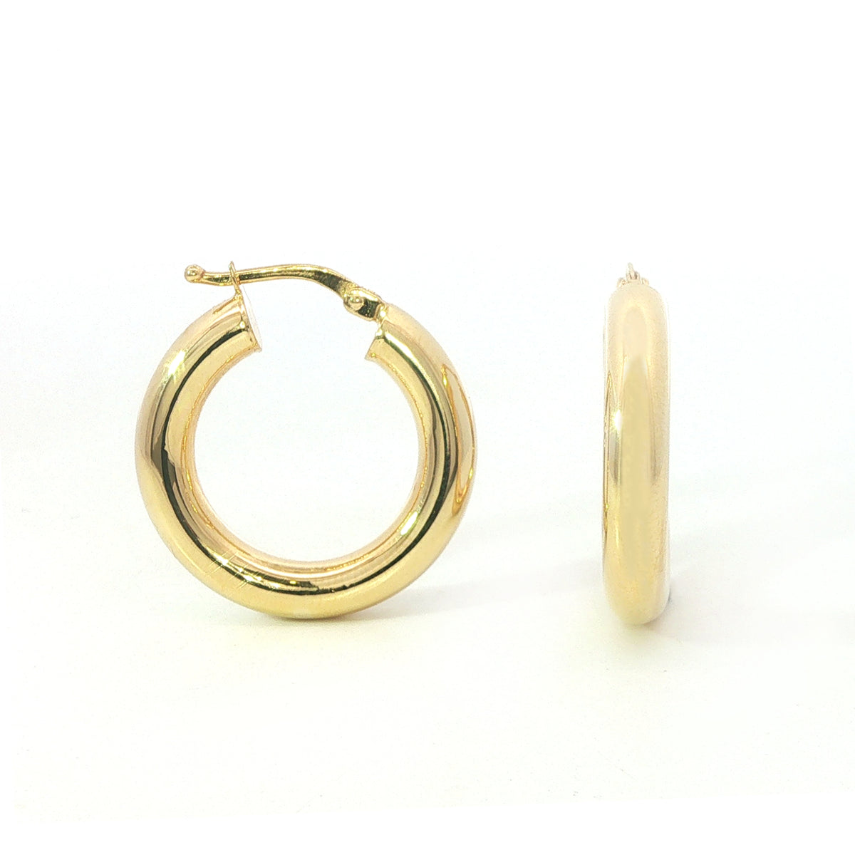 9 Carat Yellow Gold Hoops 15mm