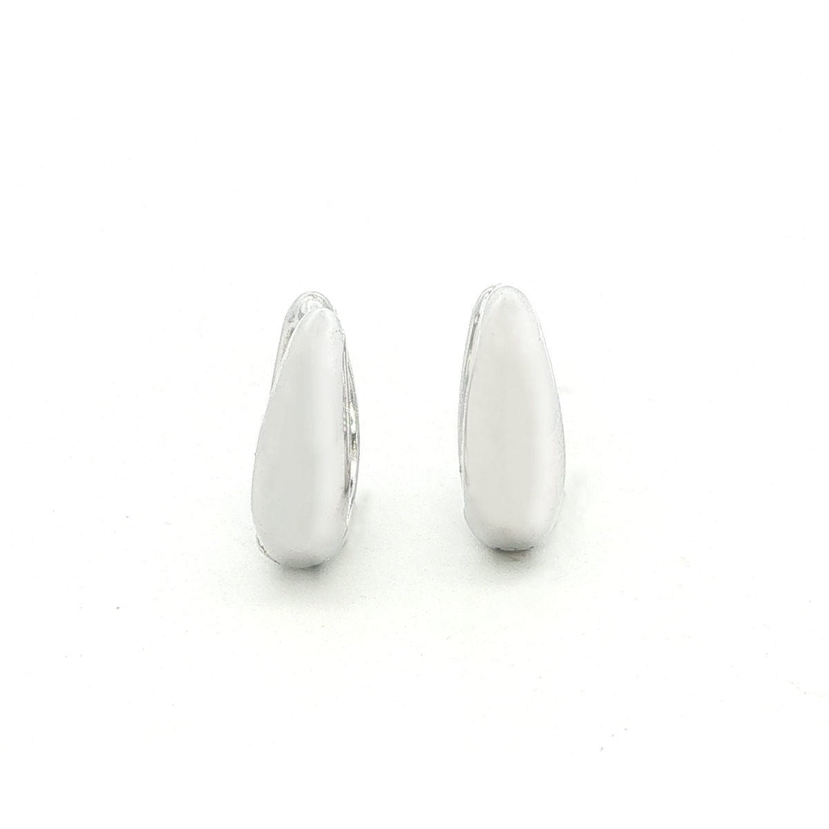 12mm Silver Huggie Hoops