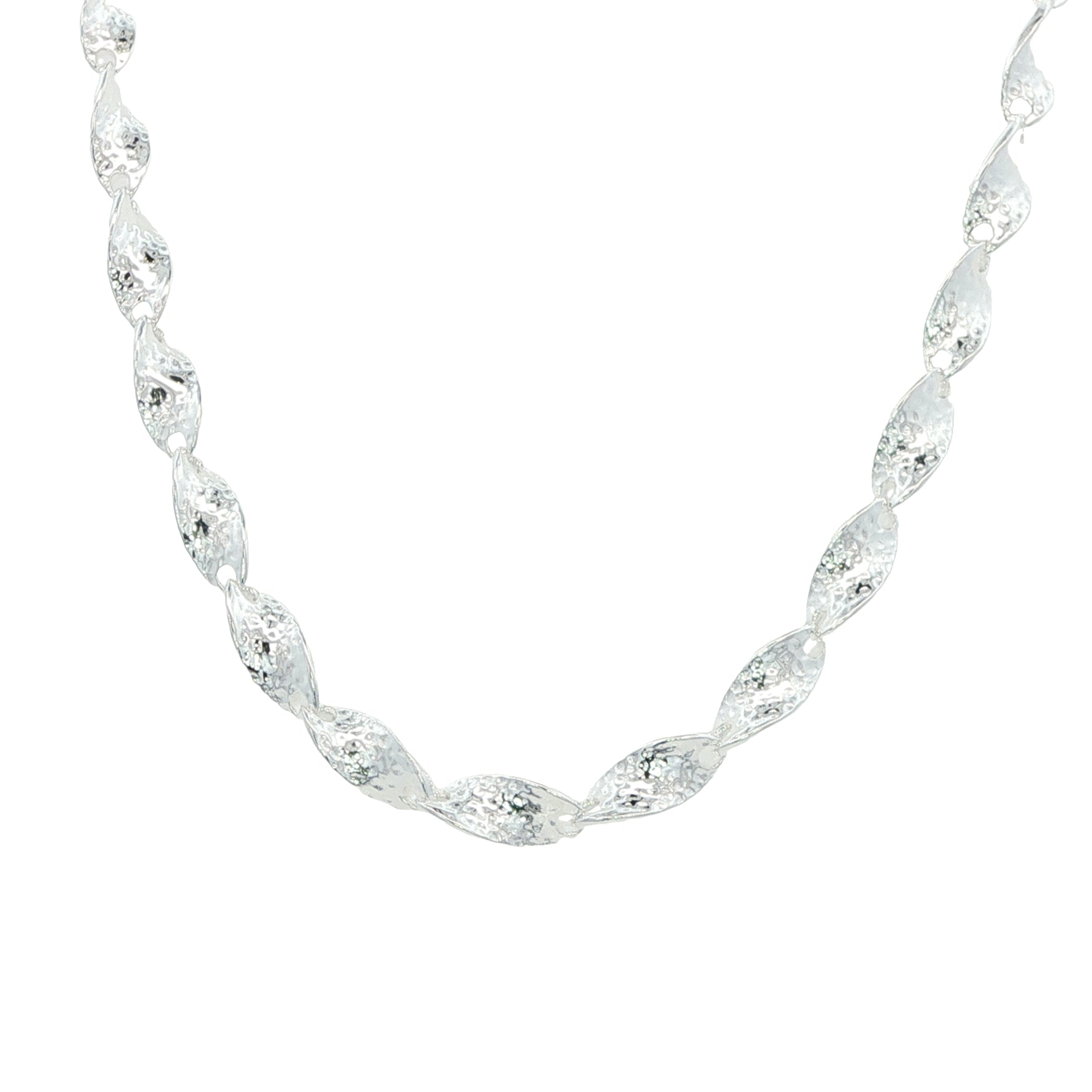 Silver Shimmer Twist Necklace
