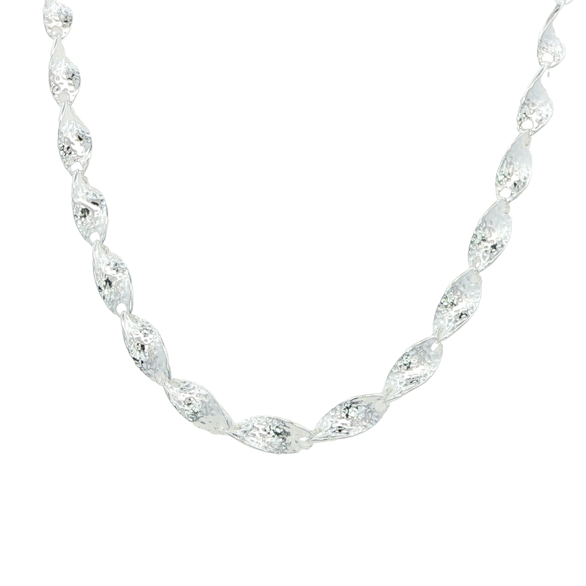 Silver Shimmer Twist Necklace