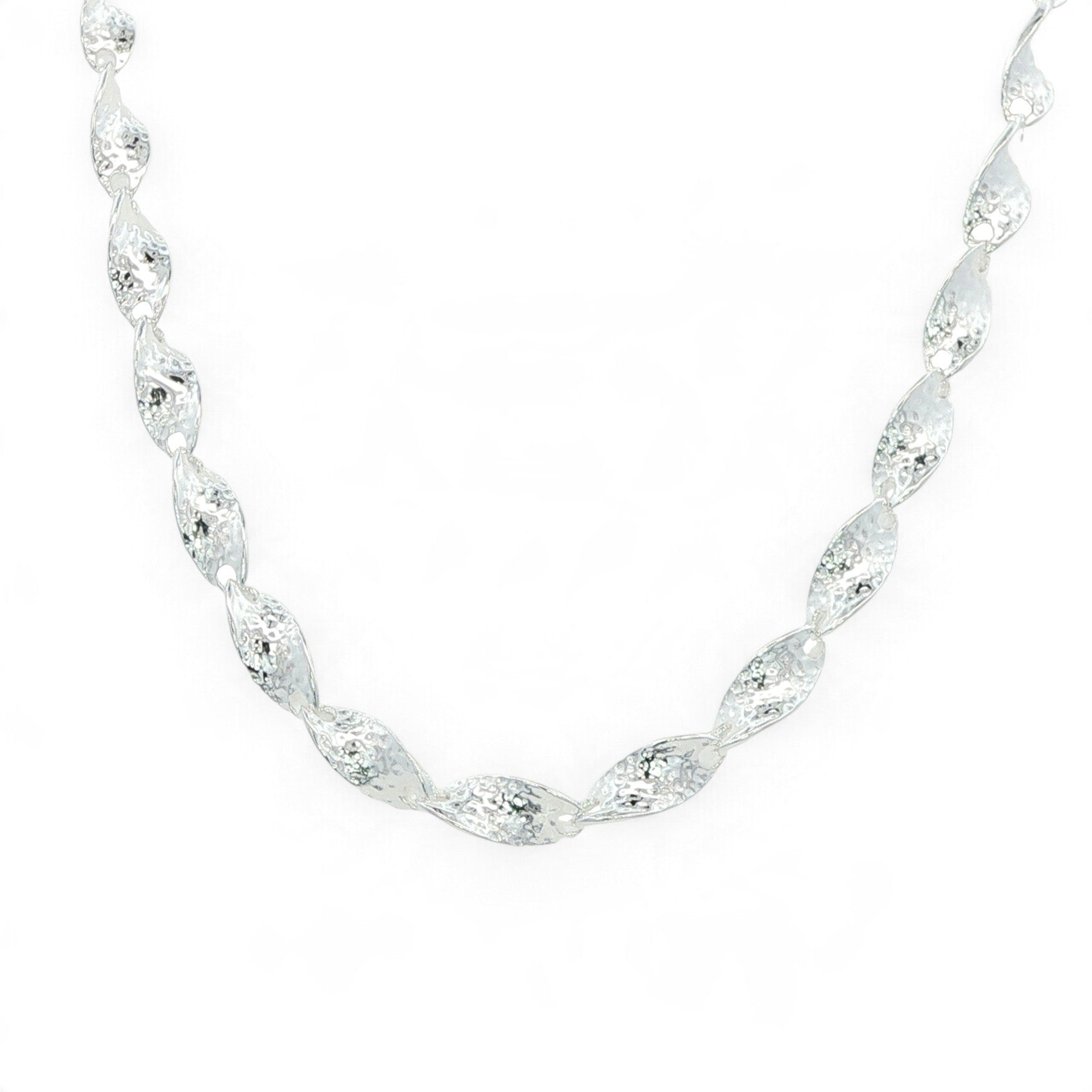 Silver Shimmer Twist Necklace