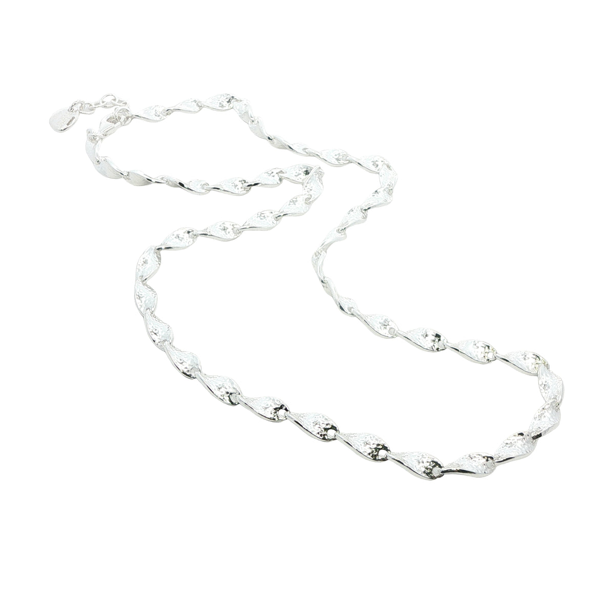 Silver Shimmer Twist Necklace