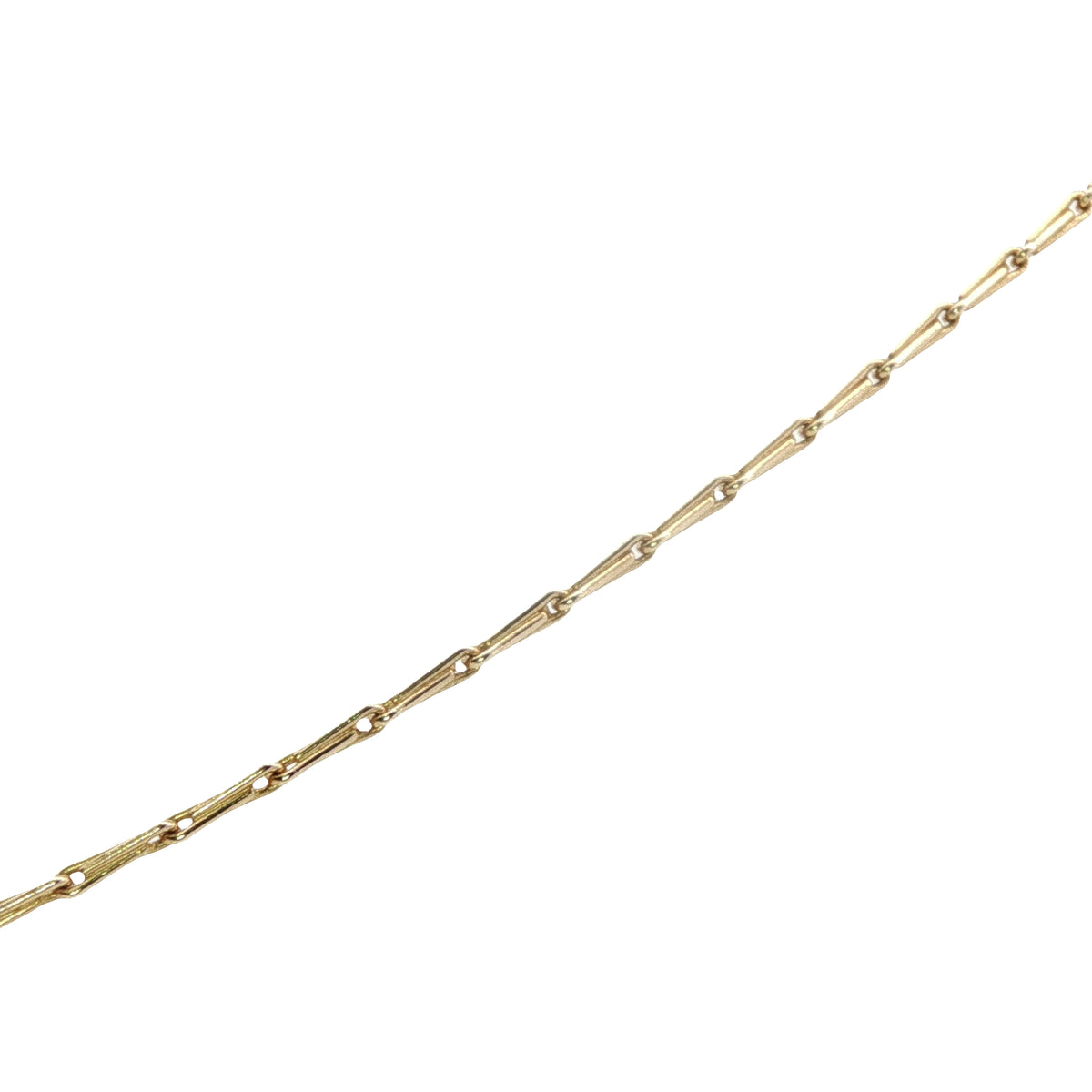 A Vintage Flaxseed Gold Chain