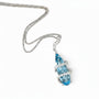 18 Carat White Gold Aquamarine and Diamond Pendant