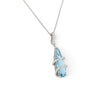 18 Carat White Gold Aquamarine and Diamond Pendant