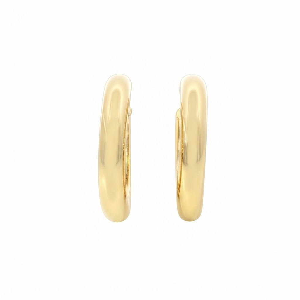 9 Carat Yellow Gold Hoops 15mm
