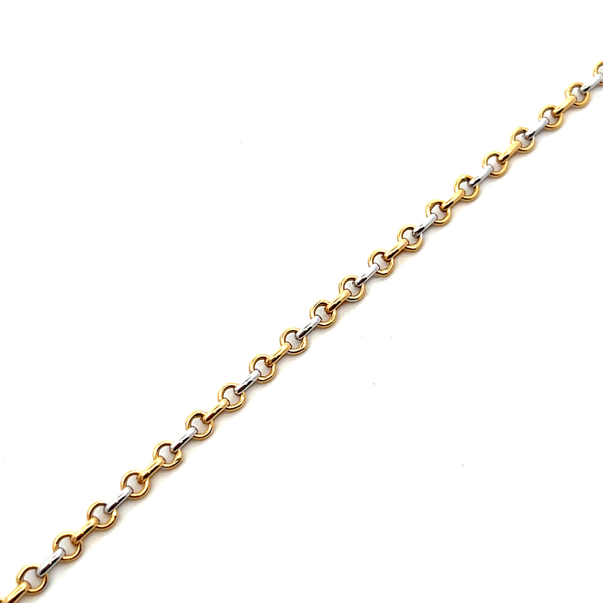 18 Carat Yellow and White Gold Bracelet