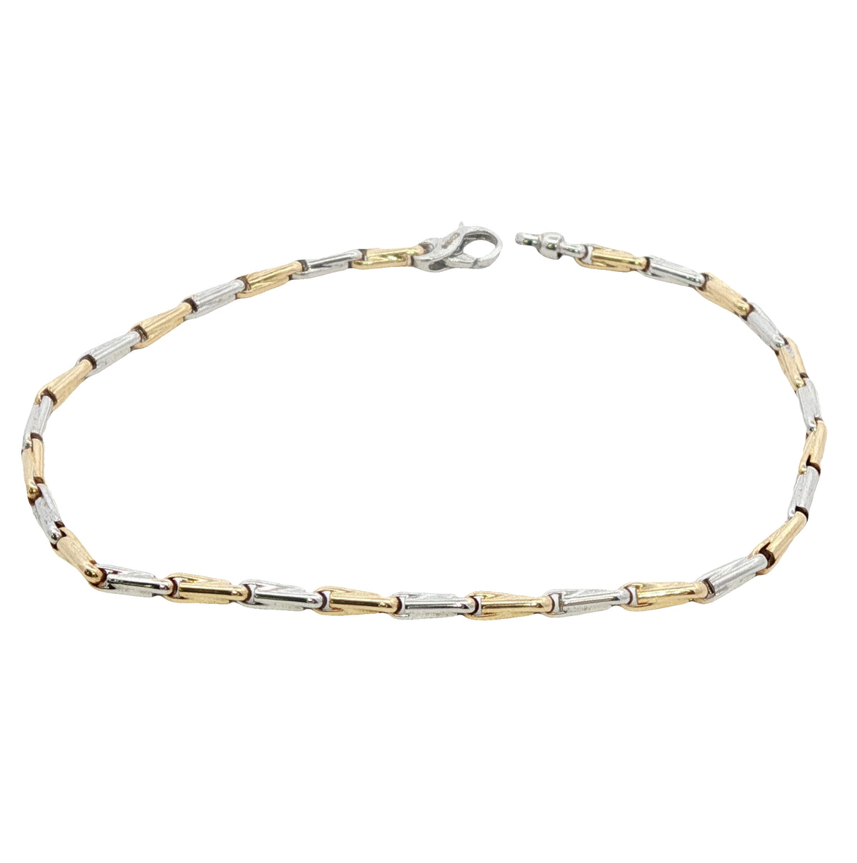 18 Carat Yellow and White Gold Bracelet