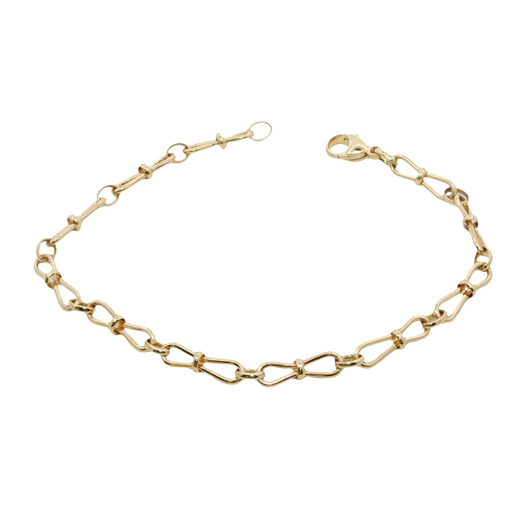 9 Carat Yellow Gold Echo Link Bracelet