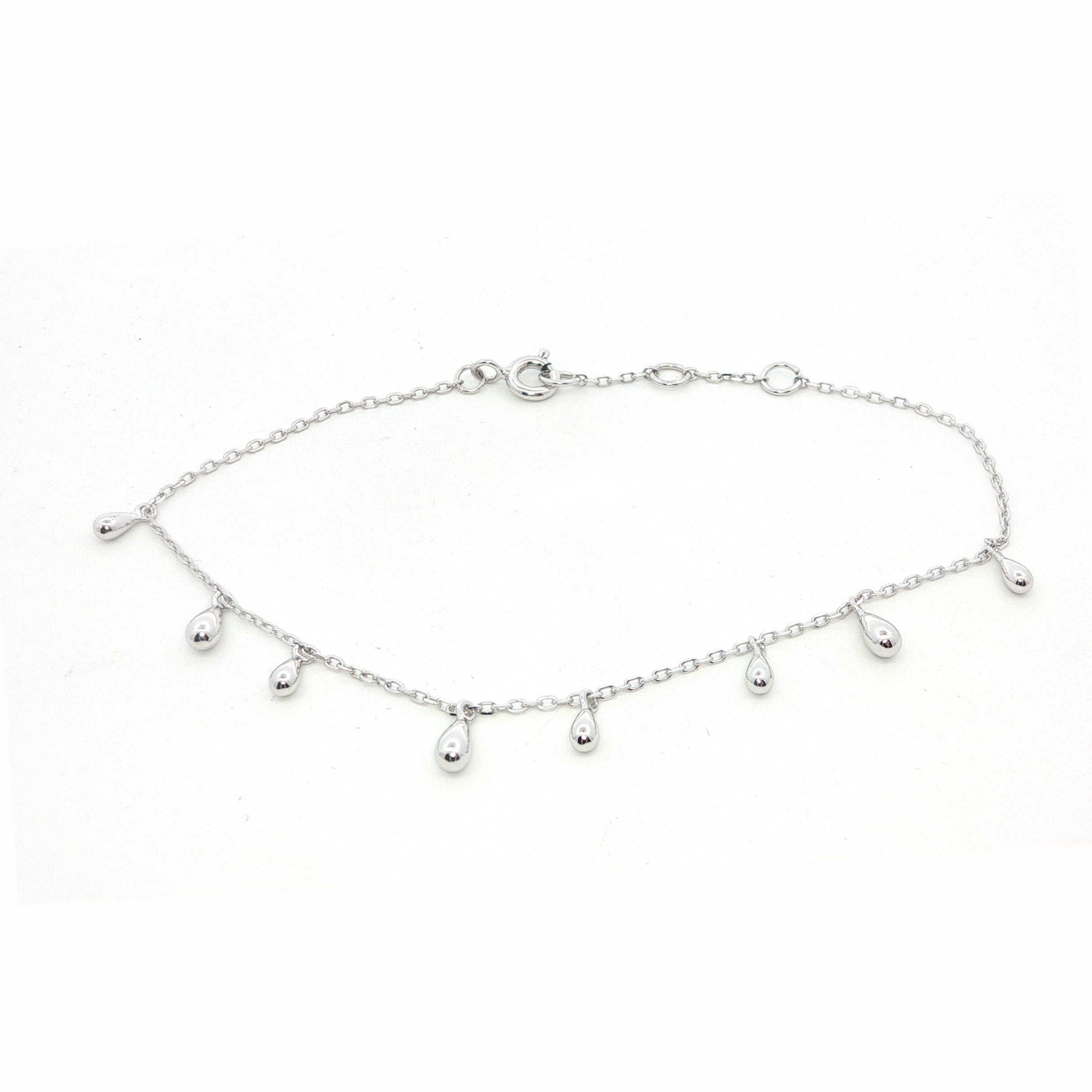 Silver Drop Dangler Bracelet