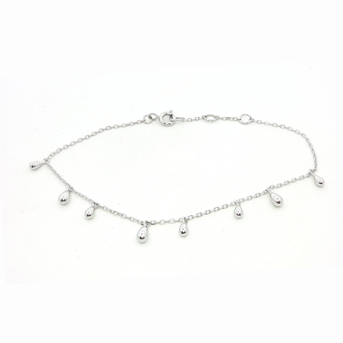 Silver Drop Dangler Bracelet