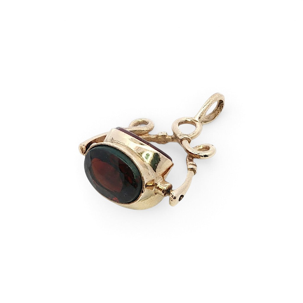 Antique 9ct Agate Fob