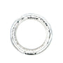Silver Heavy Hammered Polo Bangle