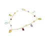 A Modern 18 Carat Yellow Gold and Gem-set Bracelet