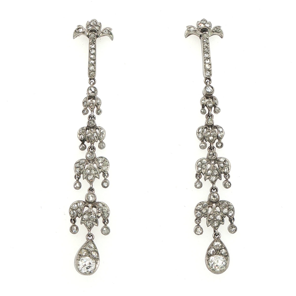 Rare Antique Diamond Earrings