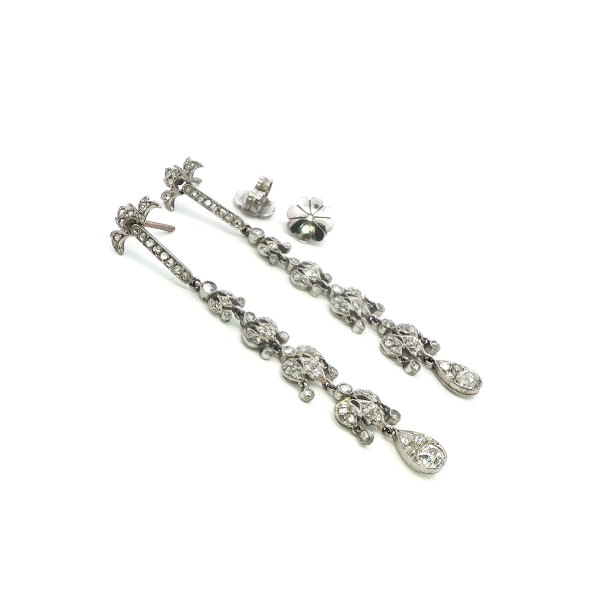 Rare Antique Diamond Earrings
